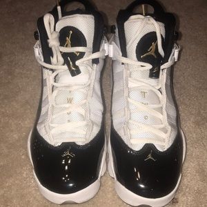 Jordans black and white